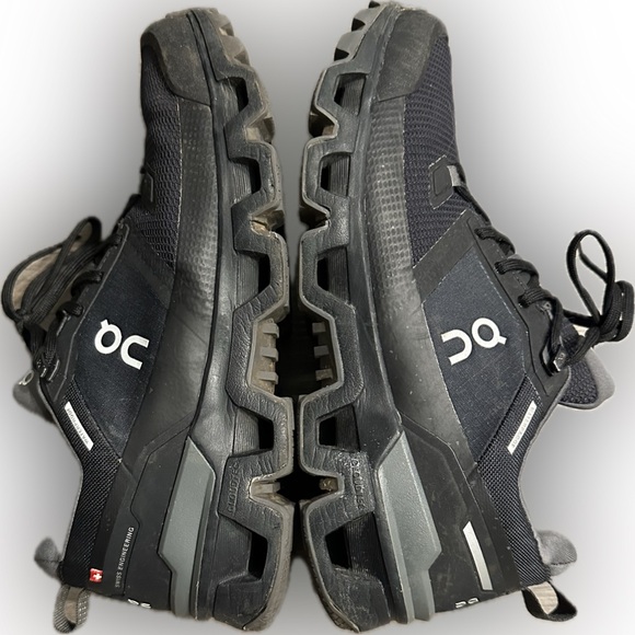 On Cloudwander Waterproof Hiking Shoe Sneakers Black Size 9 - Picture 11 of 13